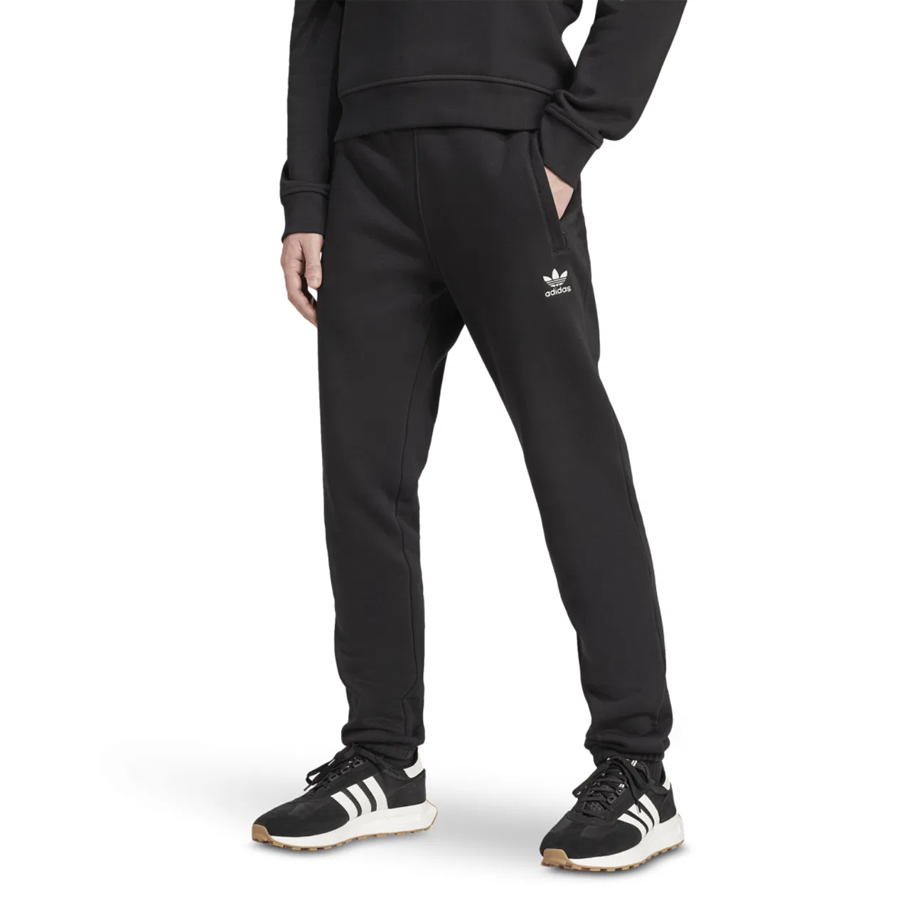 Мужские брюки Lifestyle Trefoil Essentials Adidas, черный