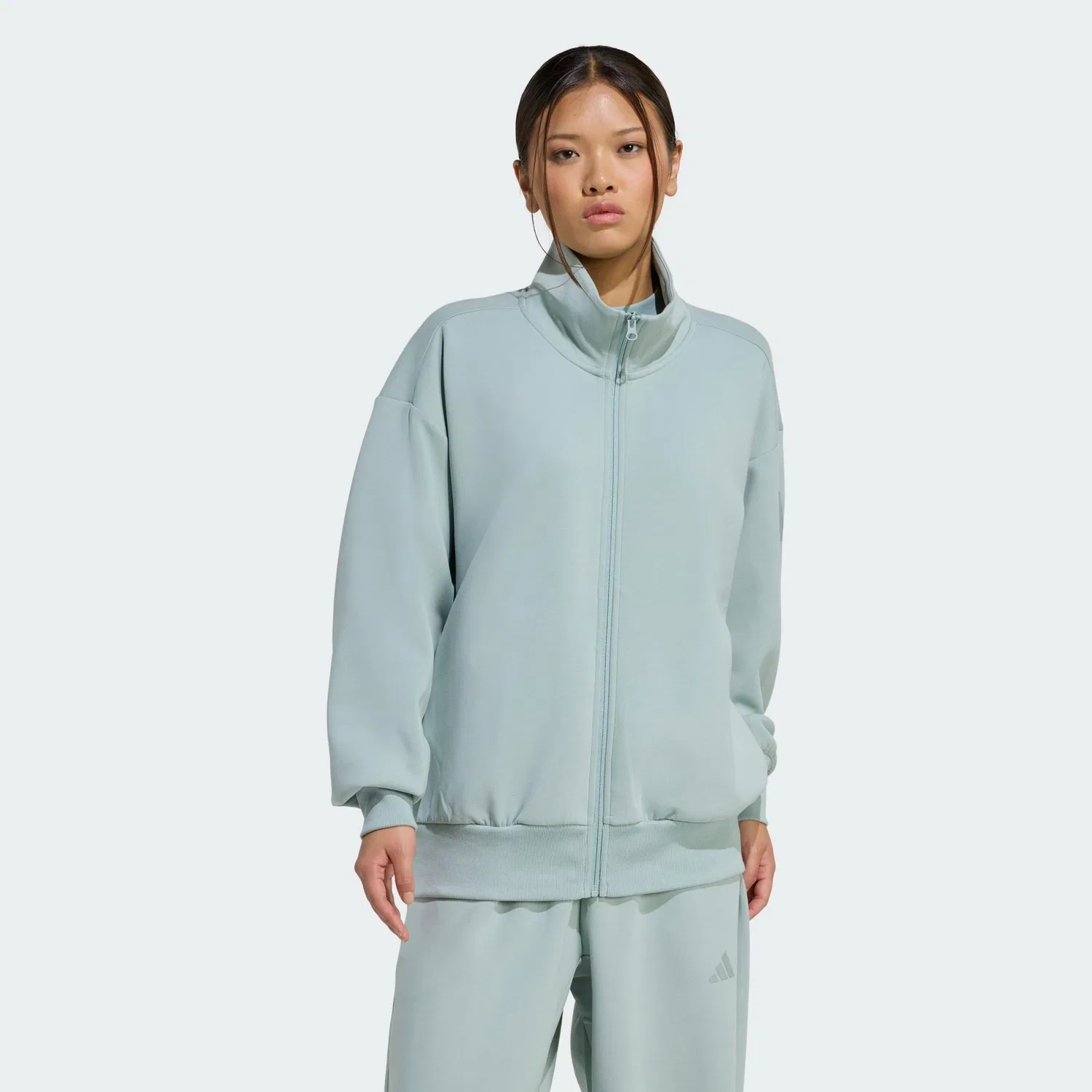 Женская куртка свободного кроя Soft Lux Jacke Adidas, Hellgrun