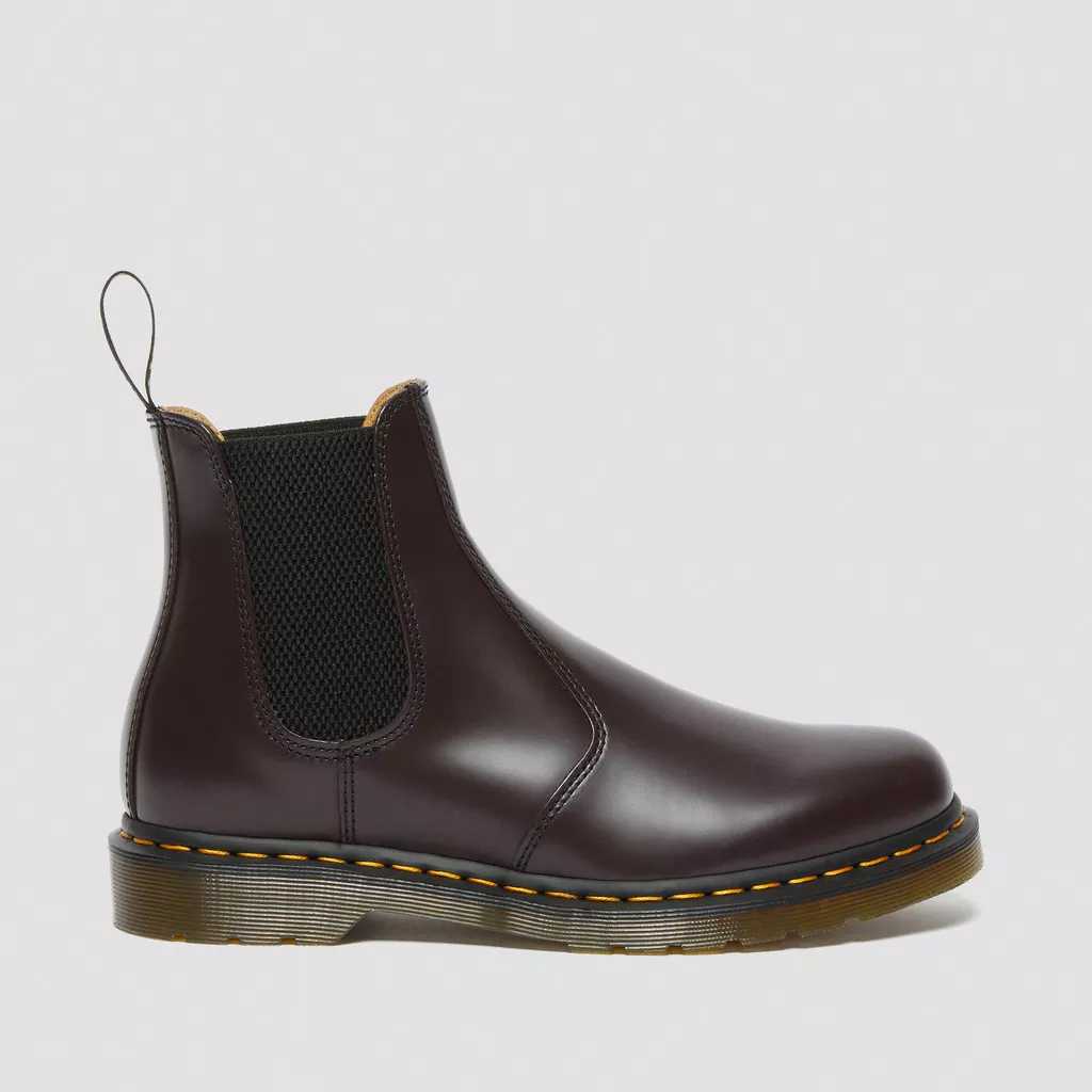 

Ботинки Dr. Martens 2976 Yellow Stitch Smooth Leather Chelsea, Бордовый, Черный, Ботинки Dr. Martens 2976 Yellow Stitch Smooth Leather Chelsea, Бордовый