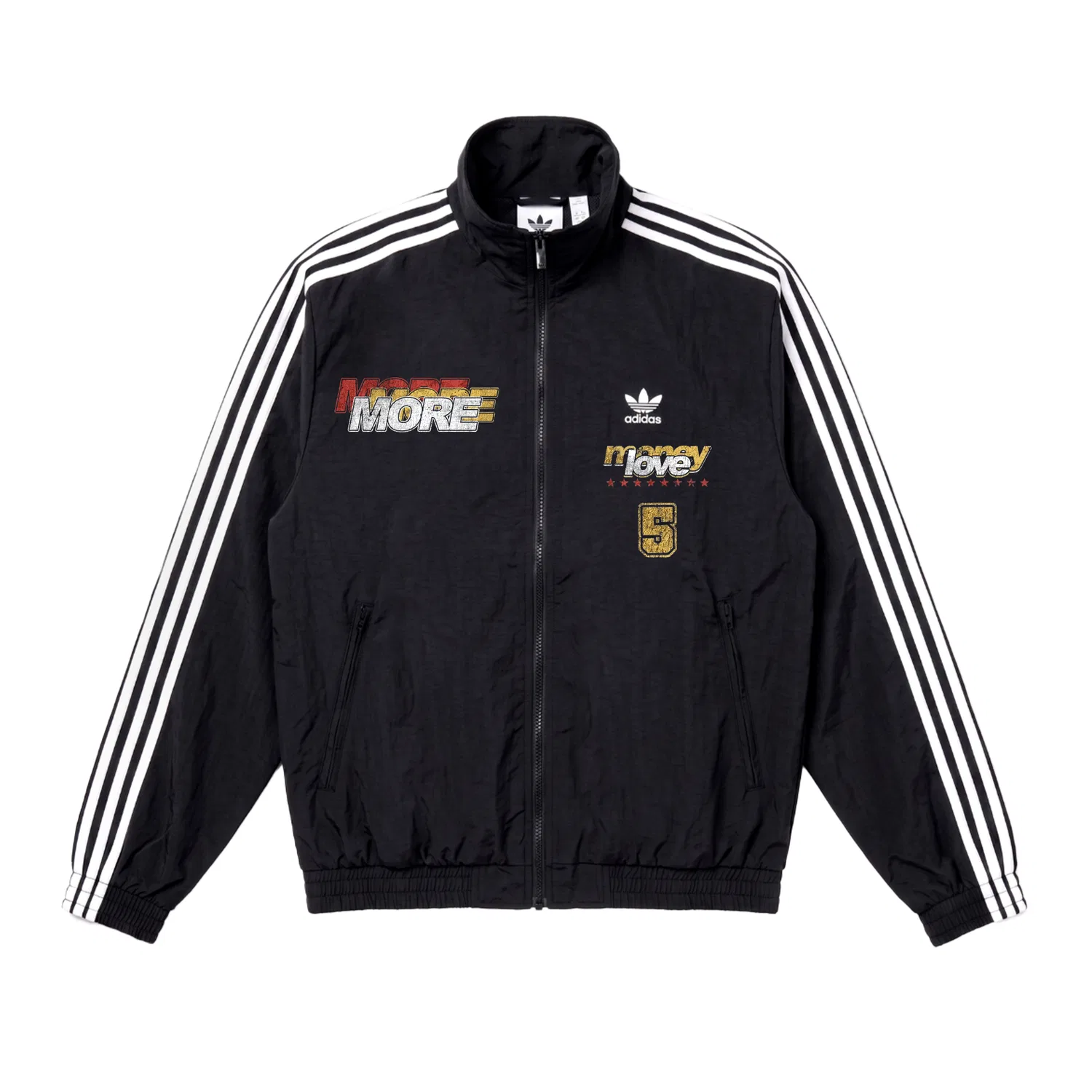 Мужская/Женское куртка Firebird с воротником-стойкой Adidas Originals, Black