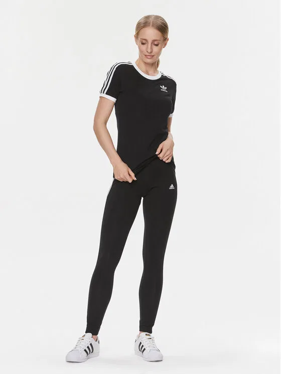 Футболка regular fit adicolor Classics 3-Stripes Adidas, черный — фото 2
