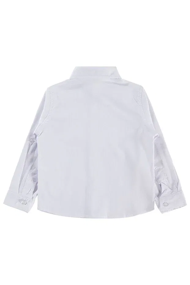 Детская рубашка для мальчиков с длинным рукавом Sail embroidered Civil Boys, White — фото 2