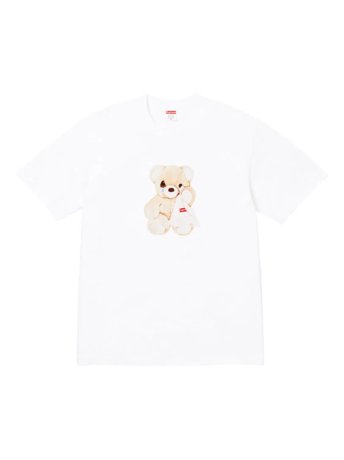 Футболка с принтом медведя от Supreme, белый