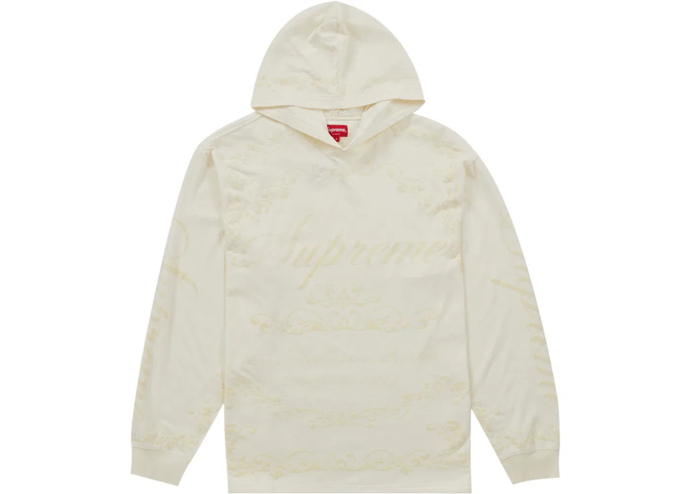 Мужская футболка с капюшоном Supreme Top, White