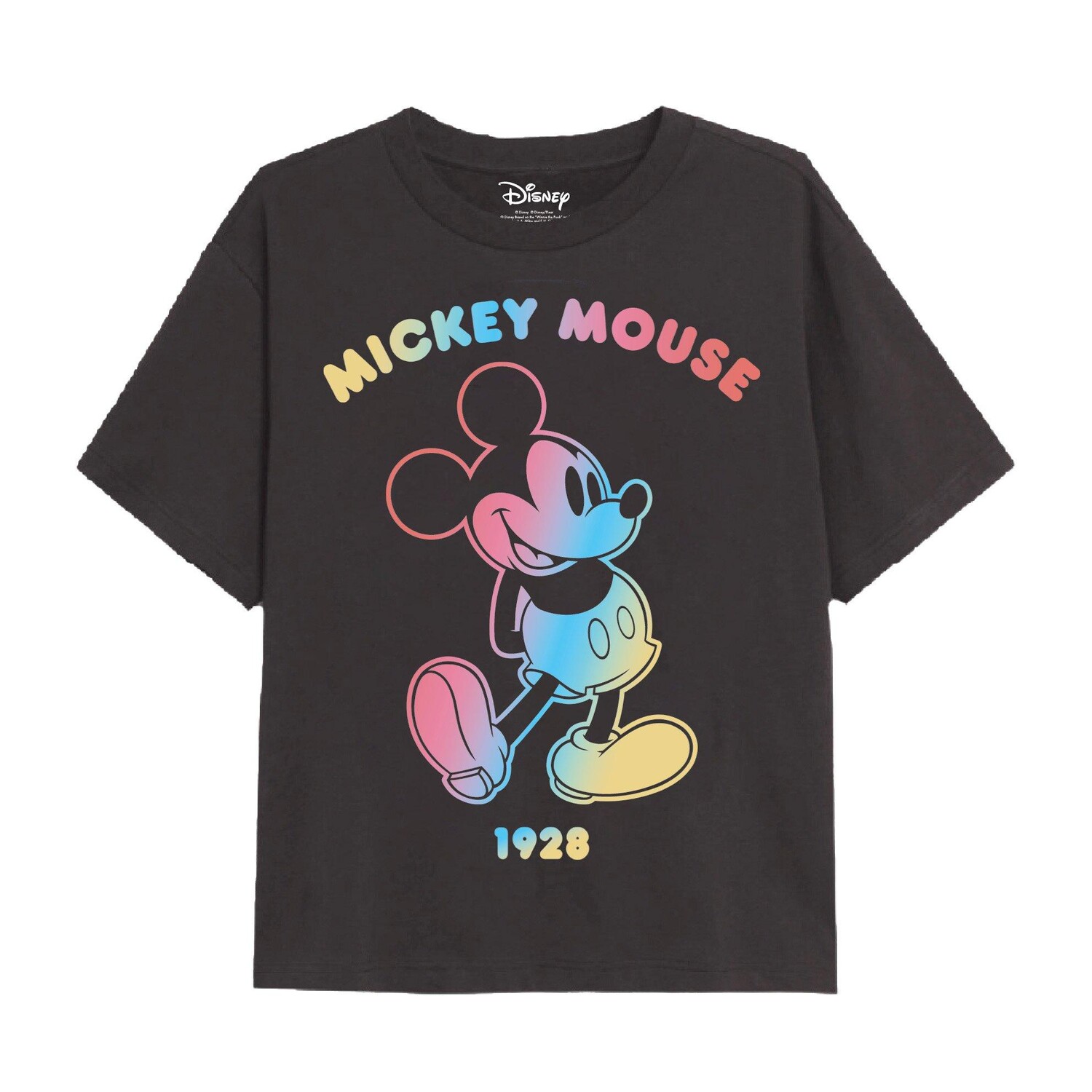 

Футболка с градиентным контуром Микки Мауса Disney, серый