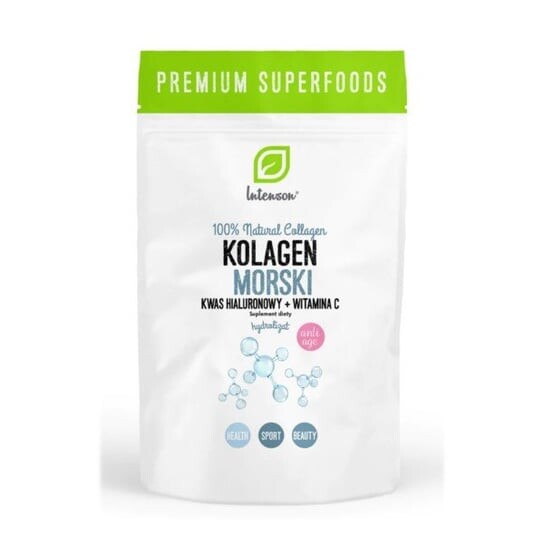 

Intenson, Marine Collagen 60 г гиалуриновой кислоты. Вит. С