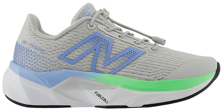 

Кроссовки New Balance FuelCell Propel v5 Bungee Lace Little Kid 'Grey Matter Electric Sky Jade', серый