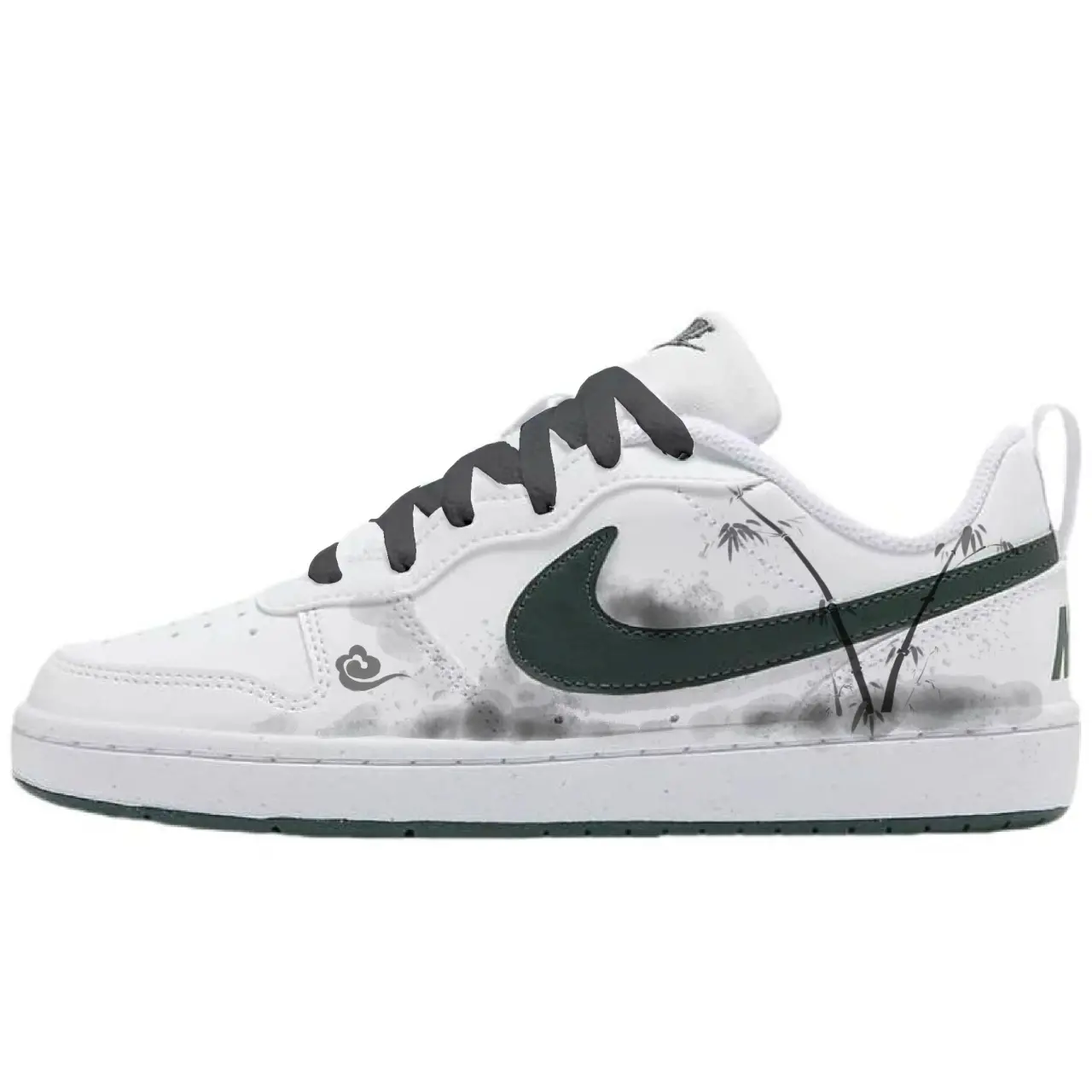 

Низкие противоскользящие кроссовки для скейтбординга LOW RECRAFT для детей и подростков Nike, черный/белый