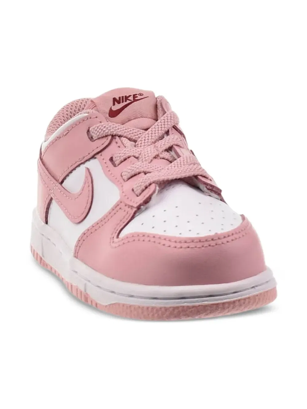 Низкие кроссовки Dunk "белый/гранатовый/розовый глазурь" Nike Kids, белый — фото 2