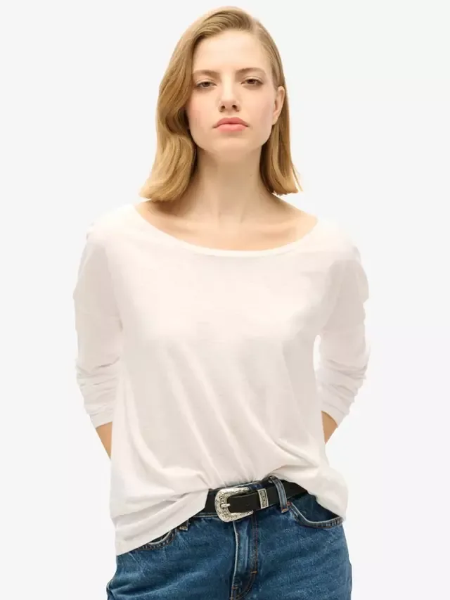 Футболка с длинным рукавом из трикотажа Superdry