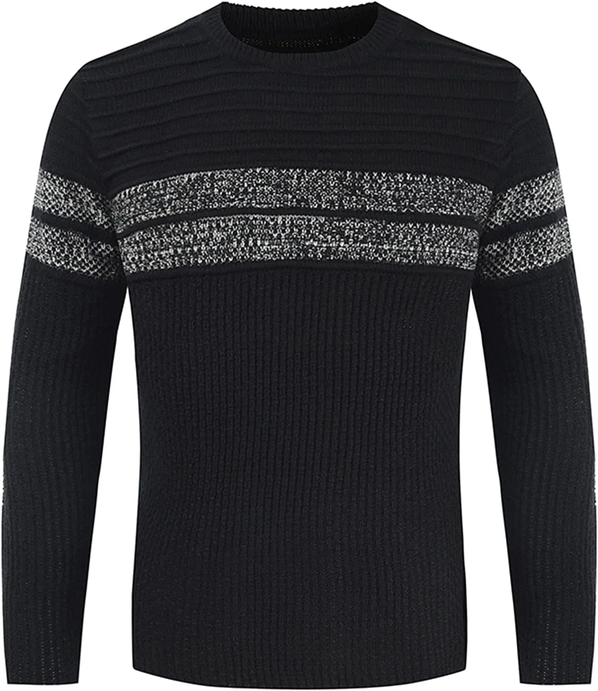 

Мужской свитер с цветными блоками Slim Fit
