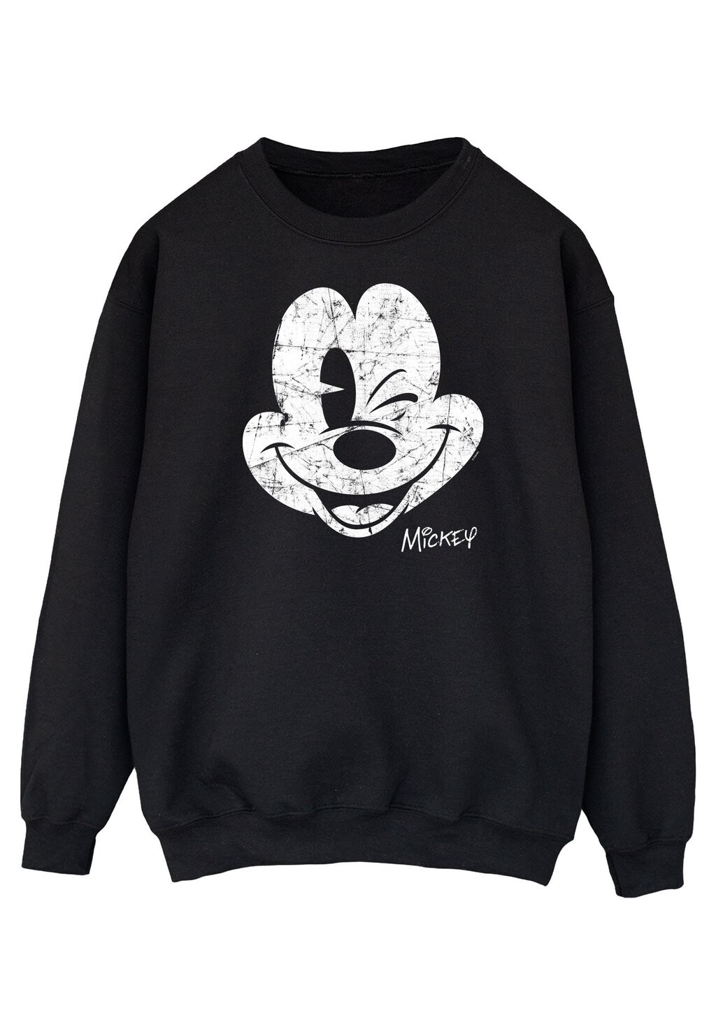 

Толстовка Disney Herren Mickey Mouse Distressed Face ABSOLUTE CULT, черный