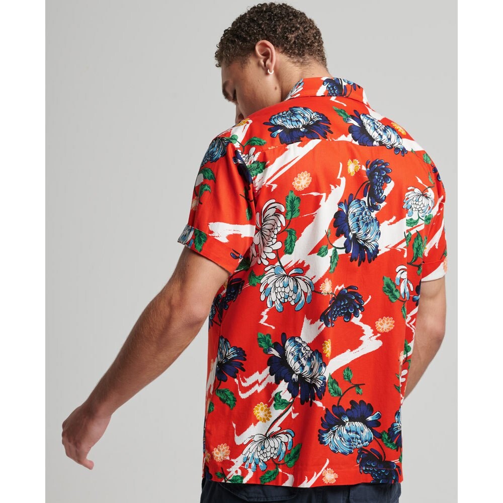 Рубашка с коротким рукавом Superdry Vintage Hawaiian, оранжевый — фото 2