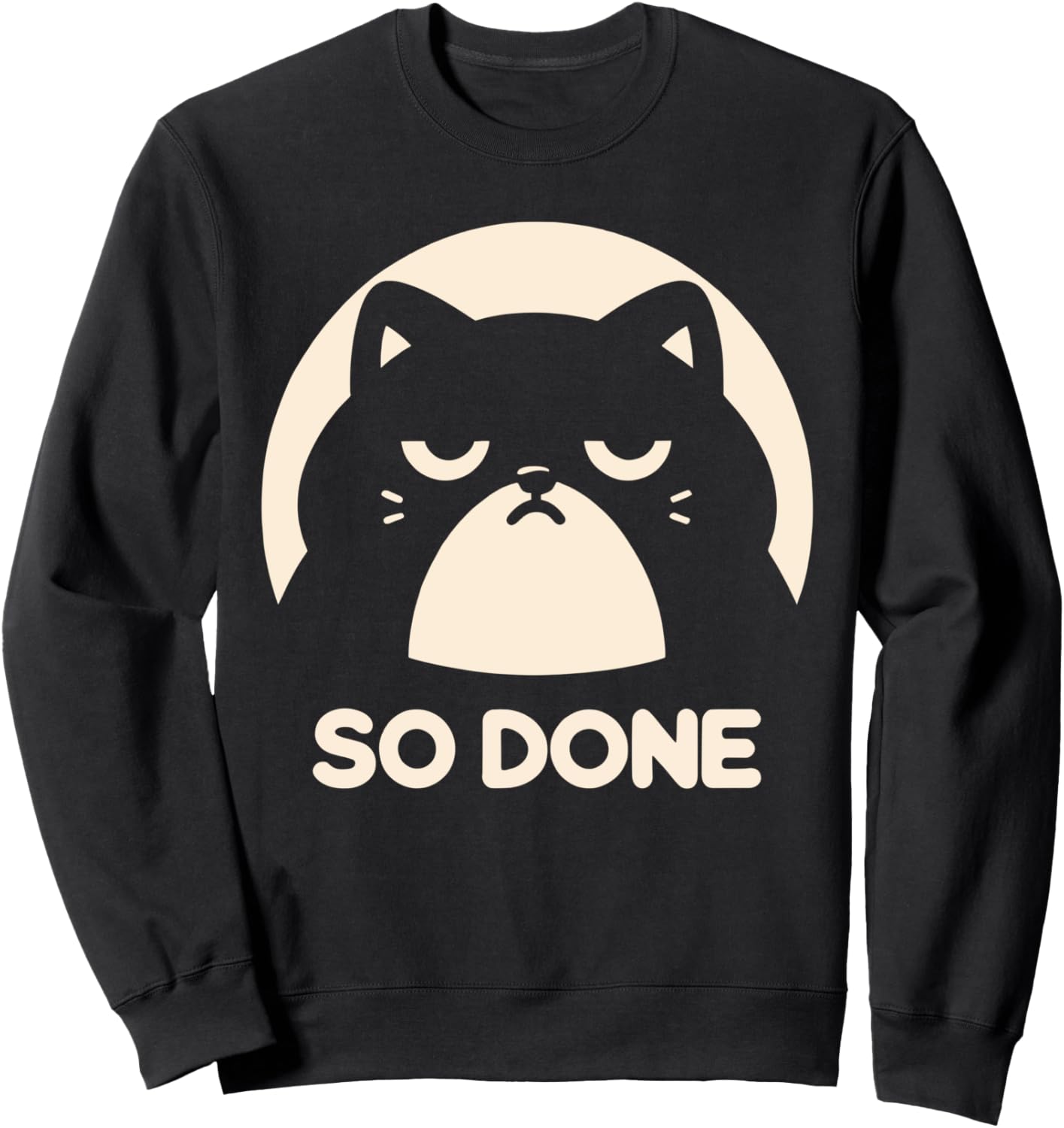 

Забавная толстовка с раздраженным котом, саркастическим закатыванием глаз и милым котом Sarcastic Cats Lovers Humor Cat Meme Kitty Moods, черный
