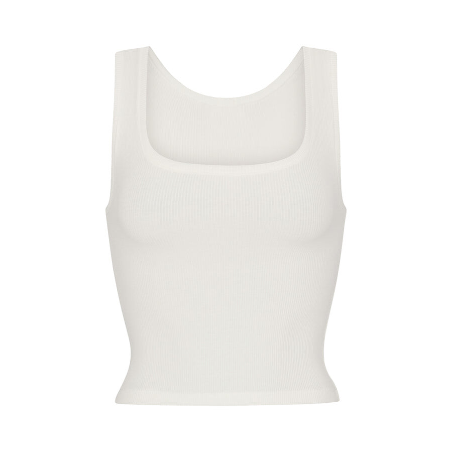 

Топ SKIMS Cotton Rib, цвет Marble