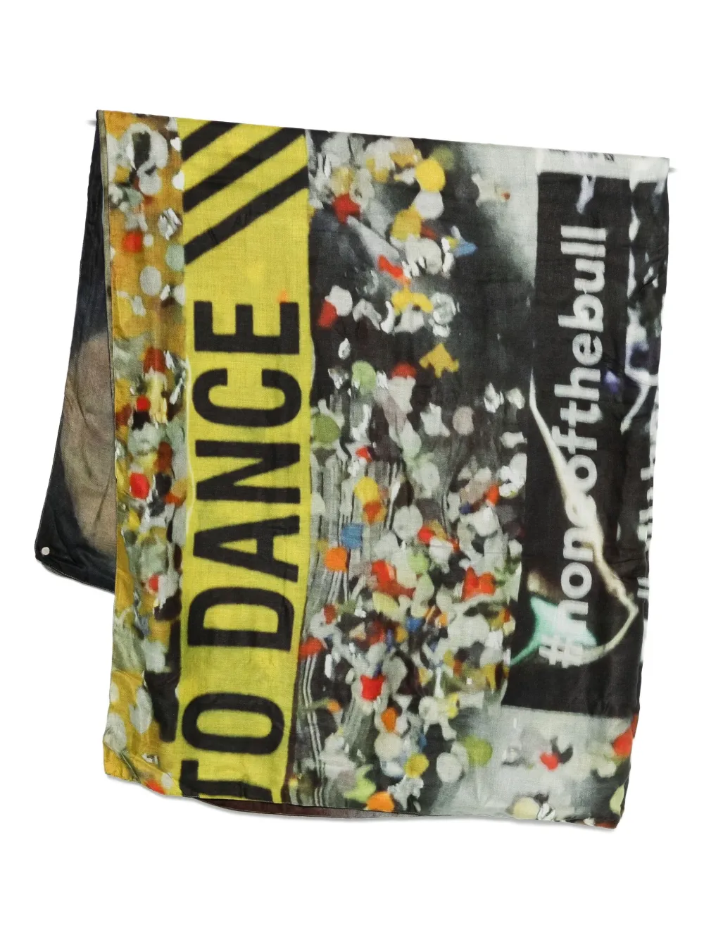 

Шарф с принтом в виде букв Talking Walls, синий