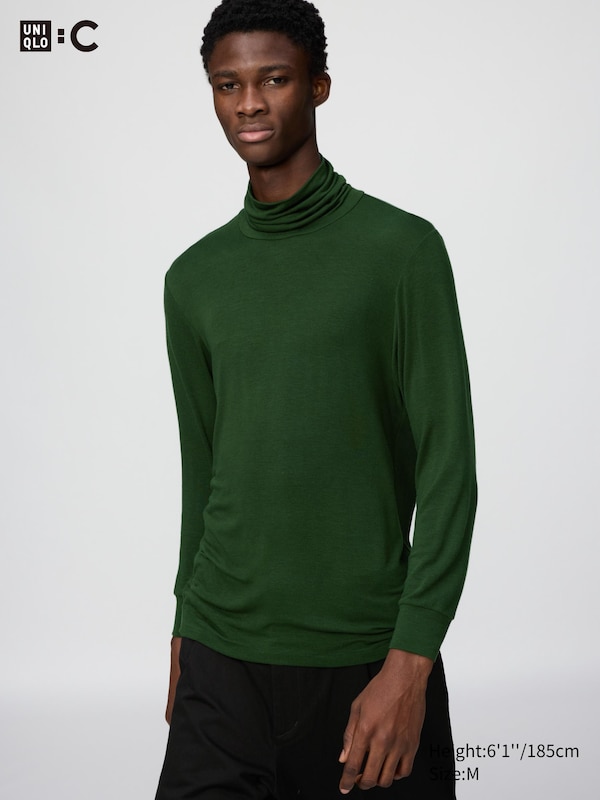 

Водолазка HEATTECH Extra Warm с добавлением кашемира Uniqlo, 54 green
