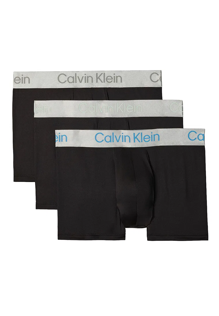 Трусы, 3 шт., Calvin Klein, черные
