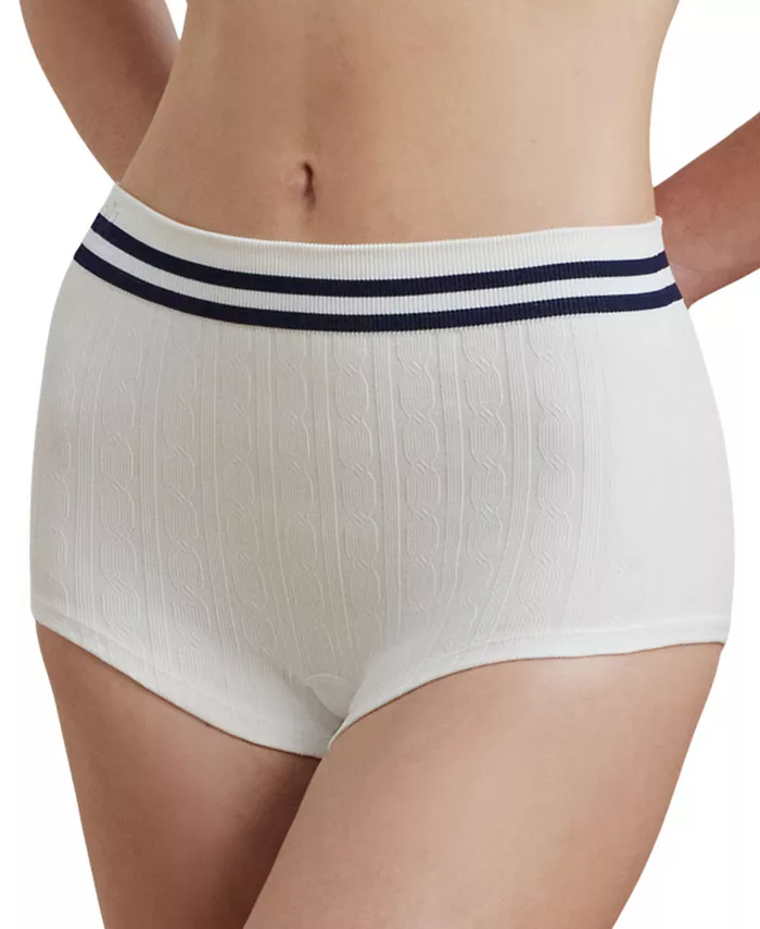 

Женские трусы Cricket с кабельной текстурой, модель 4L0191 Lauren Ralph Lauren, белый