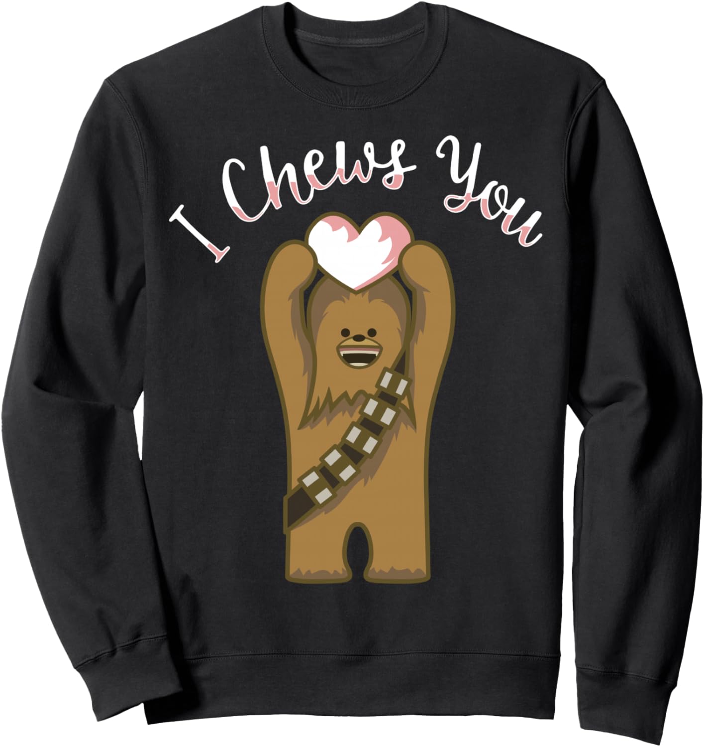 

Толстовка Star Wars Valentine I Chews You Chewbacca, черная, Черный, Толстовка Star Wars Valentine I Chews You Chewbacca, черная