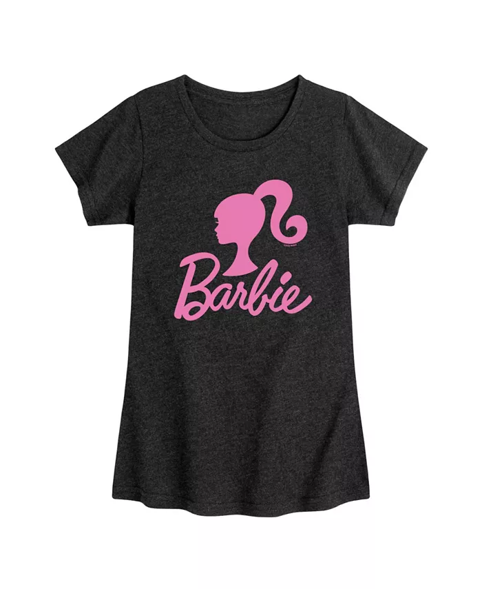 

Футболка с коротким рукавом и принтом Big Girls Logo Barbie, черный