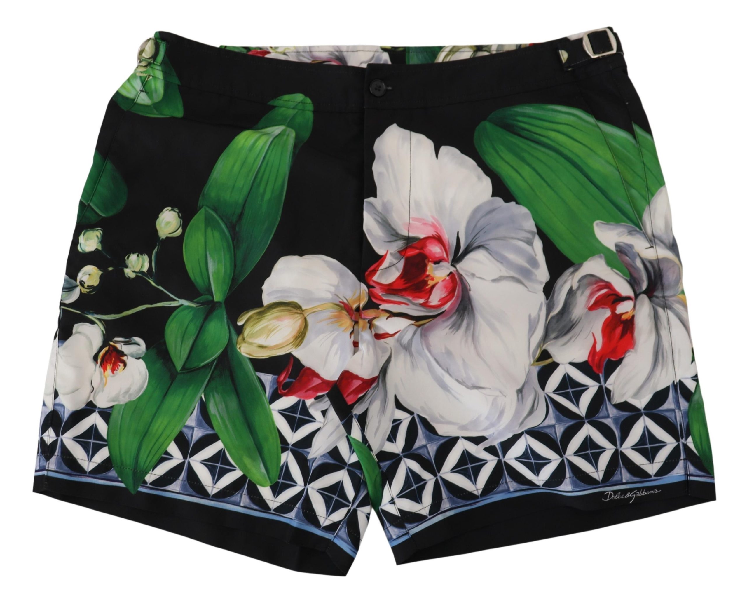 

Дизайнерские шорты для плавания с принтом орхидеи Dolce & Gabbana, мультиколор