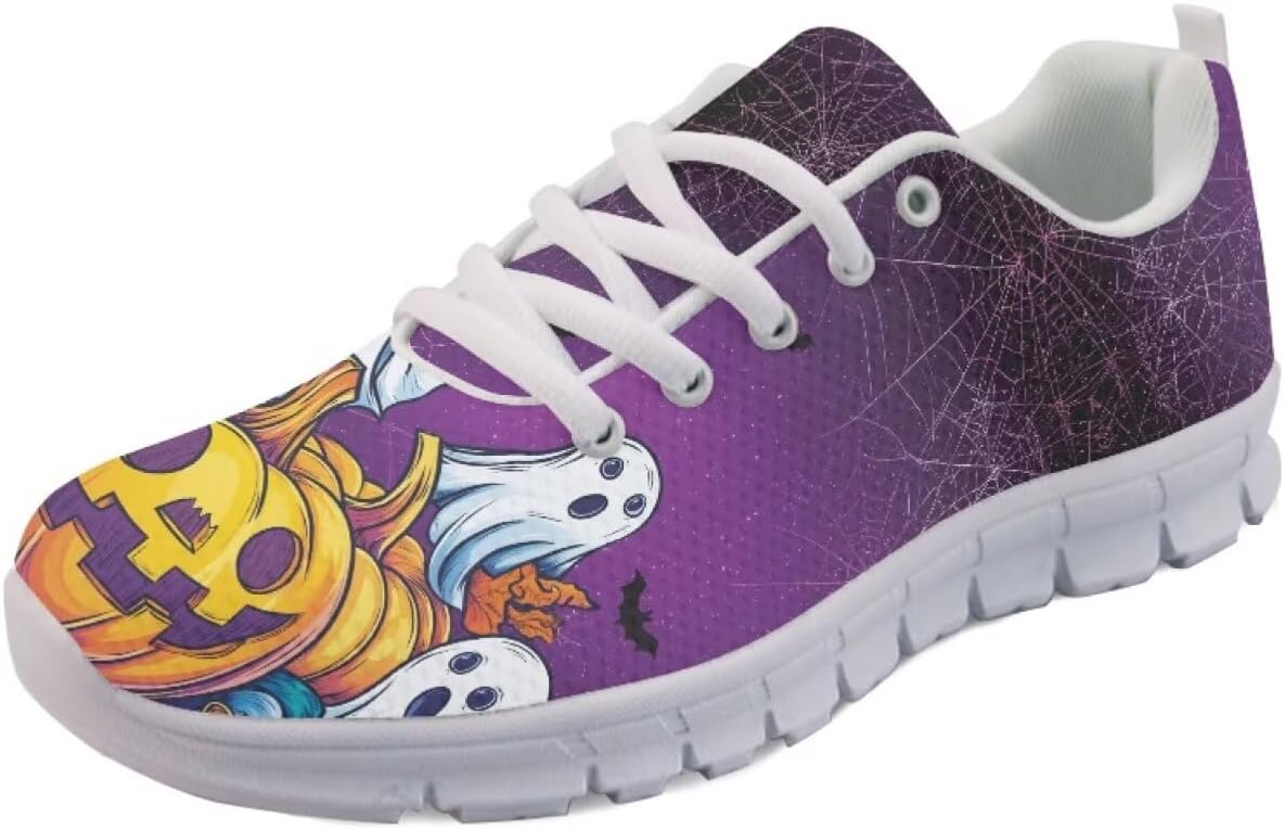 

Кроссовки Forchrinse с принтом «Кошачья галактика» унисекс, модные кеды для ходьбы, теннисные и беговые обувь для женщин и мужчин, Halloween Pumpkin Ghost