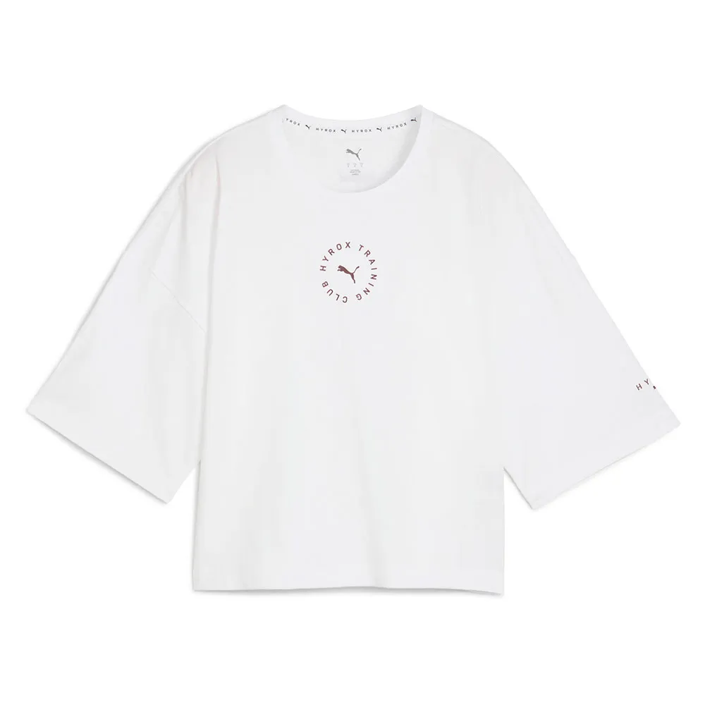 

Футболка с коротким рукавом спортивная Puma X Hyrox Cropped Lifestyle, белый