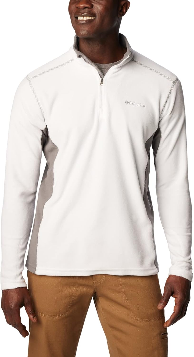 

Columbia Men's Klamath Range II Half Zip, White/City Grey