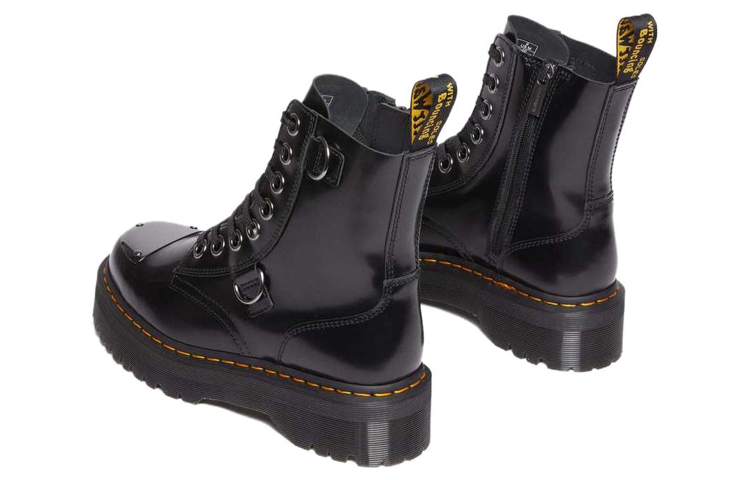 Мужские ботинки Dr. Martens Jadon Buttero кожаные на платформе, черный — фото 4
