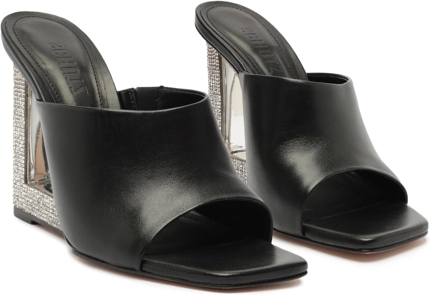 

Туфли на танкетке Filipa Mule Glam Schutz, цвет Crystal Black