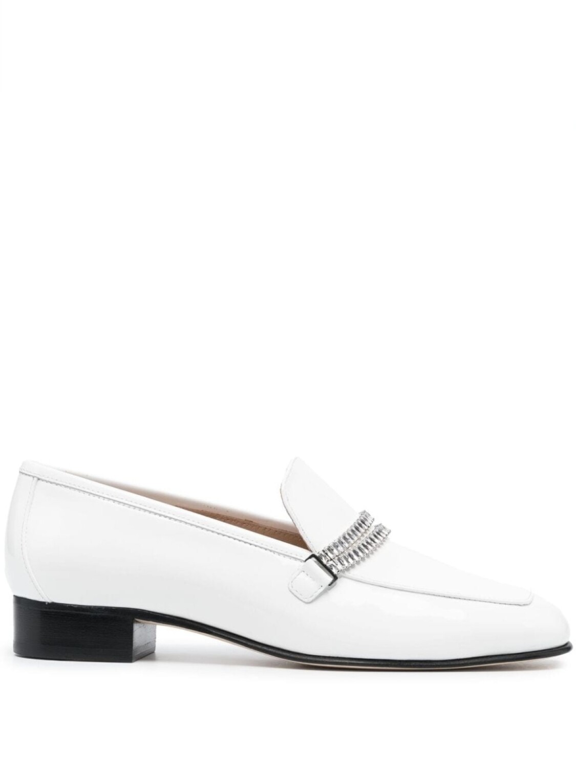 

Stuart Weitzman лоферы с кристаллами, белый
