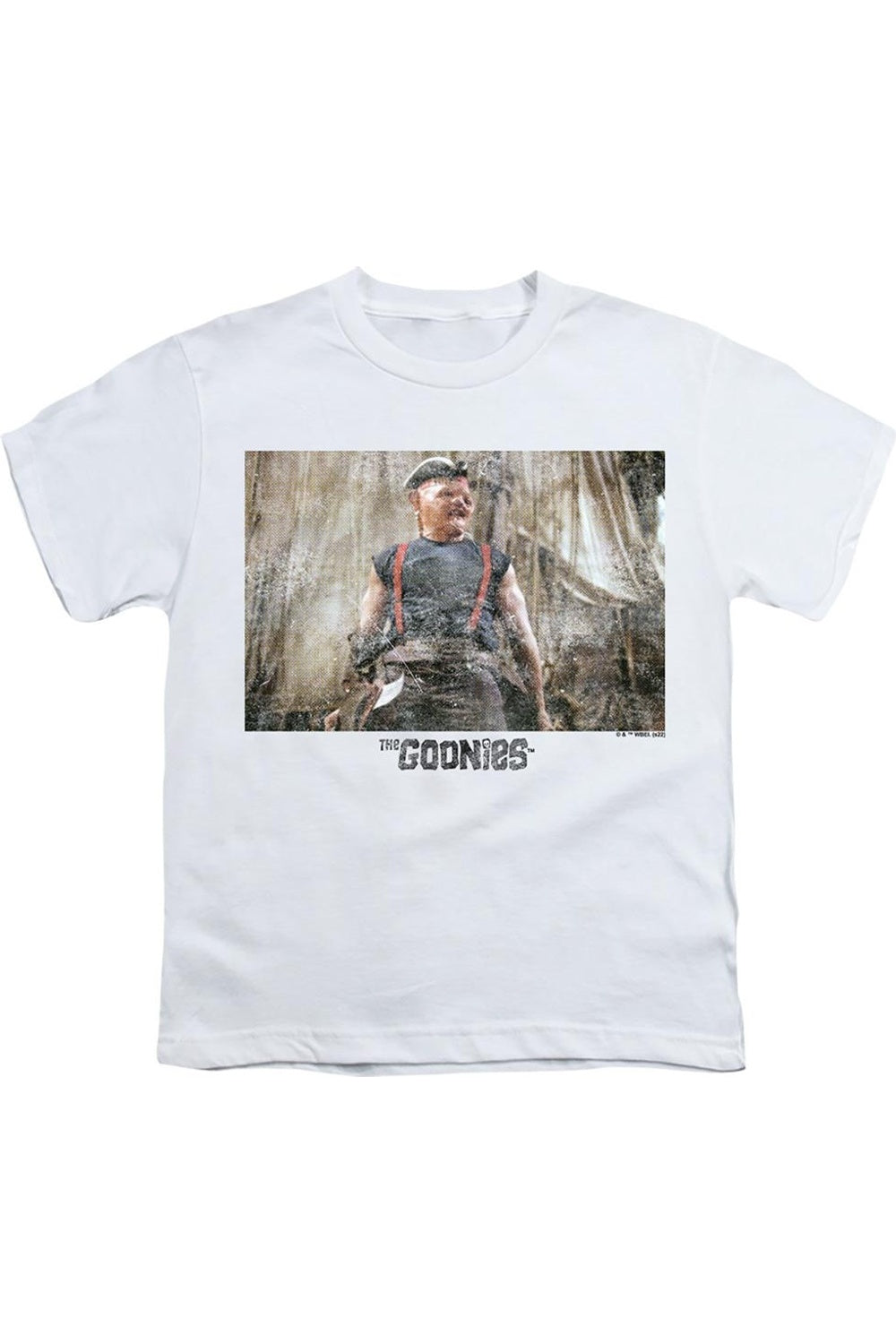 

Футболка с коротким рукавом для детей The Goonies Sloth 2 Gildan, белый