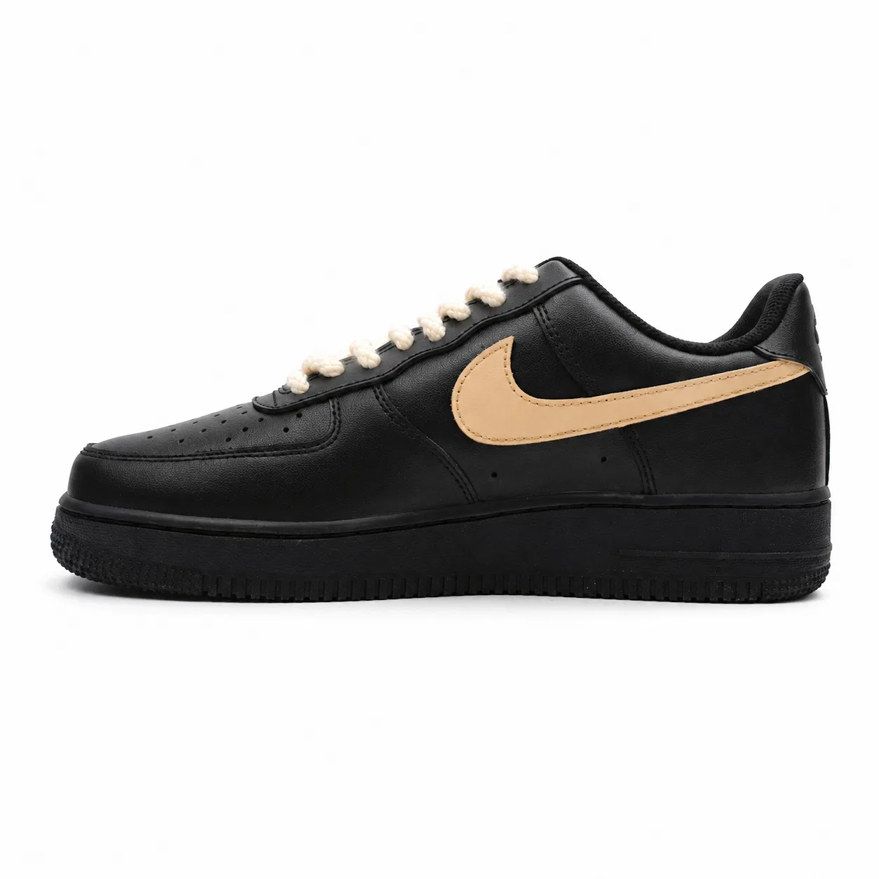 Кроссовки скейтбординговые Nike Black Gold Flowing Rhythm черные — фото 4