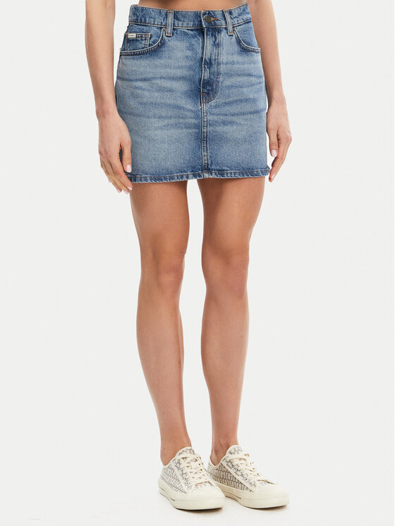 

Джинсовая юбка обычного кроя W5GD0Q D5M4A Guess Jeans, синий