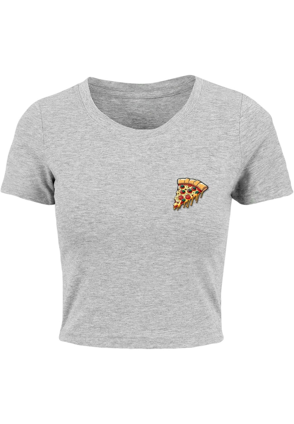 

Футболка с принтом PIZZA COMIC CROPPED Merchcode, серый