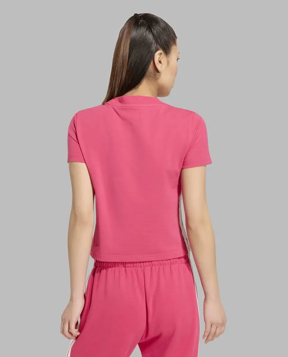Женская футболка хлопковая adidas, Rosa — фото 2