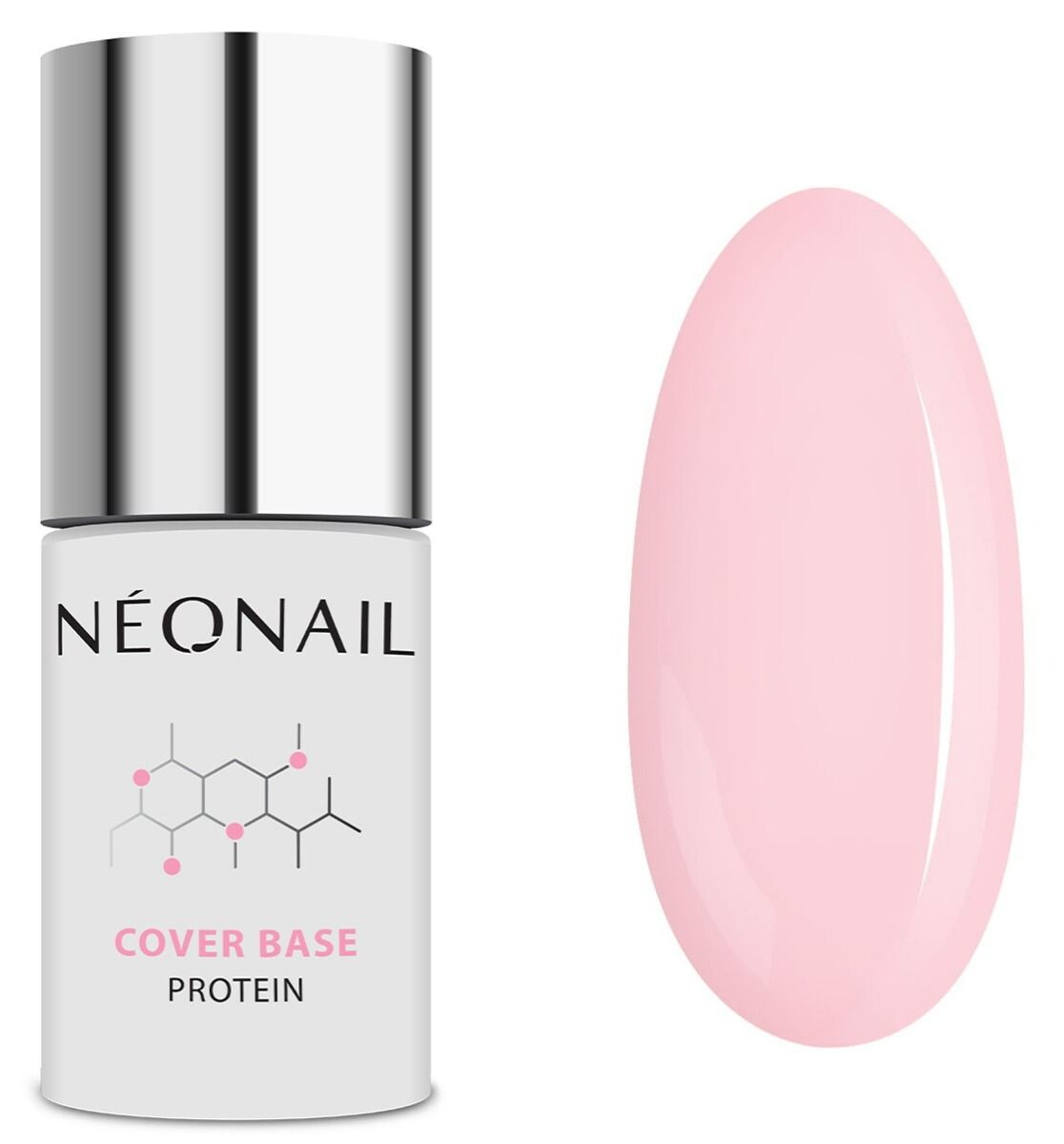 

Neonail Cover Base Protein база для гибридного лака, Nude Rose