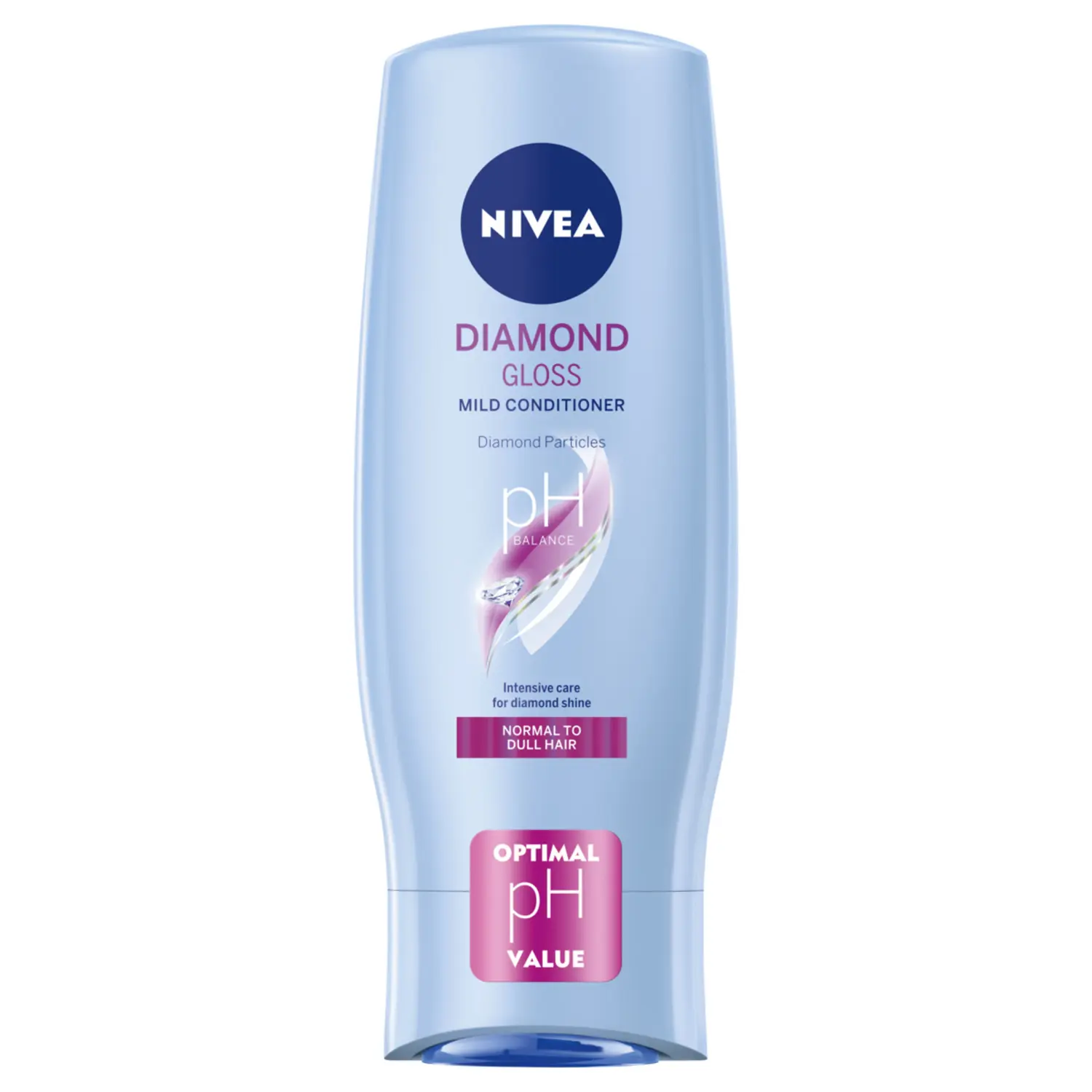Nivea Diamond Gloss Care нежный кондиционер для волос с алмазной пылью, 200 мл — фото 2