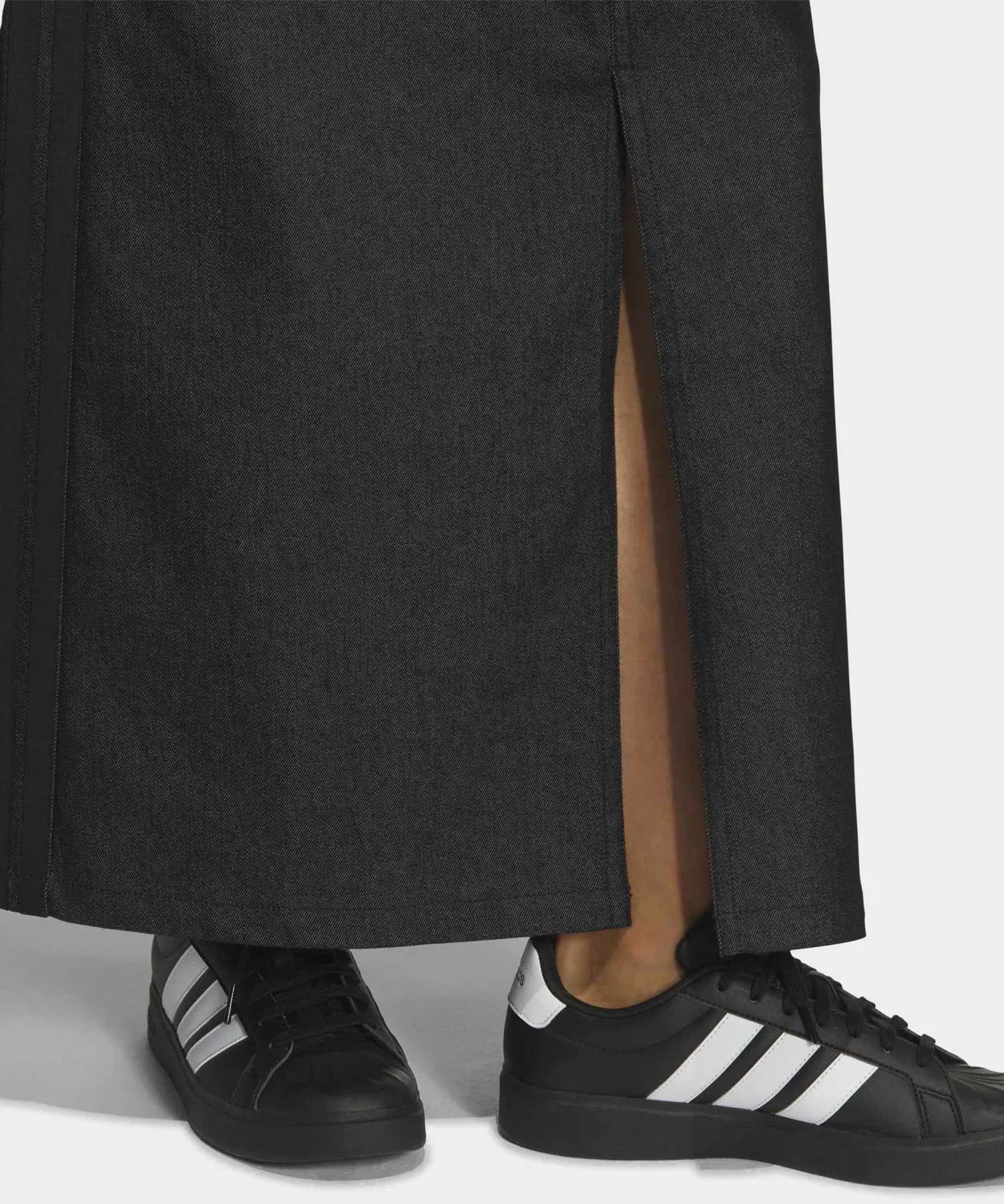 Женская юбка свободного кроя с принтом Stadium Chrome Denim Adidas, Black — фото 4