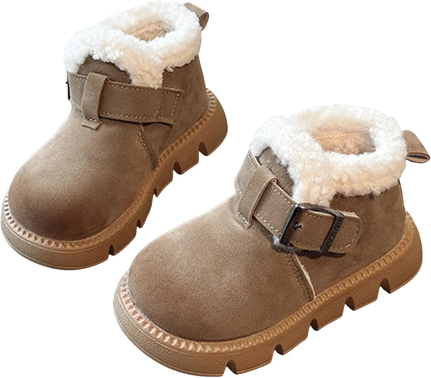 Детские ботинки для девочек с флисовой подкладкой IWIHMIV, Khaki