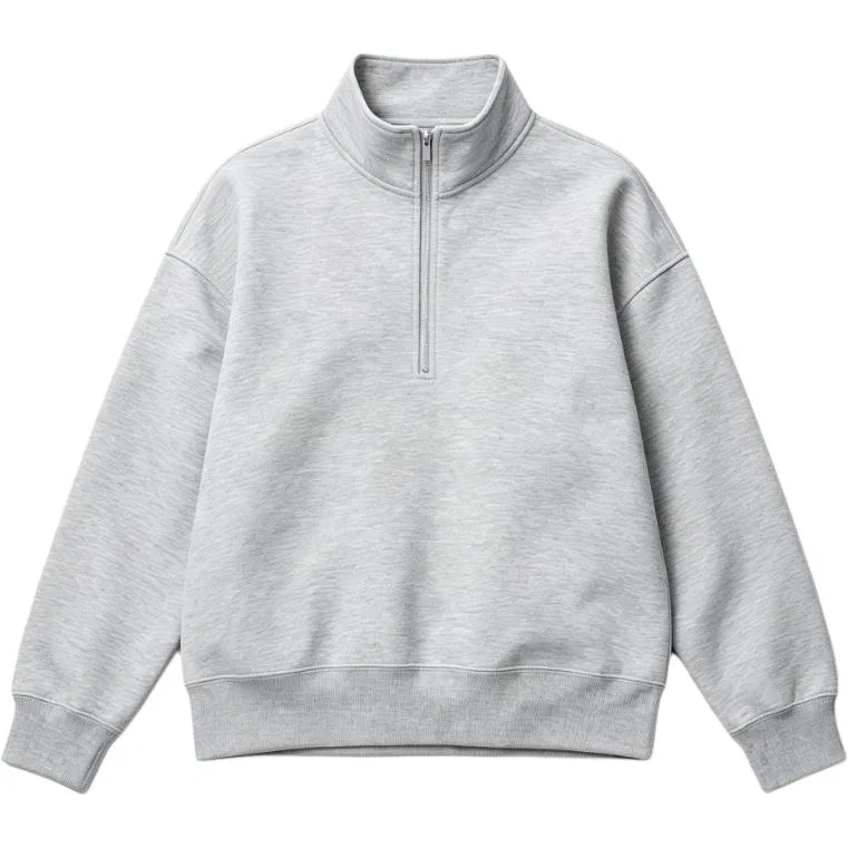 Унисекс свитшот с воротником-стойкой Gray C Collection UNIQLO