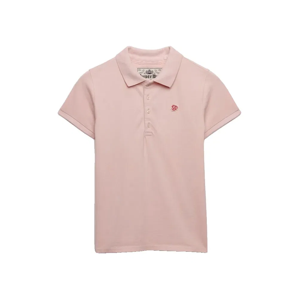 Поло Superdry Heritage Slim Fit с коротким рукавом, розовый — фото 3
