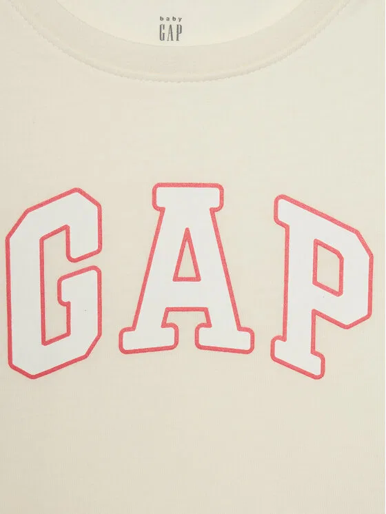 Футболка regular fit Gap, кремовый — фото 4