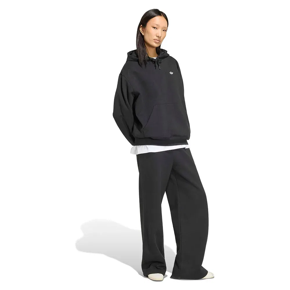 Женский свитшот с капюшоном Oversized Fleece Adidas Originals, Black — фото 4