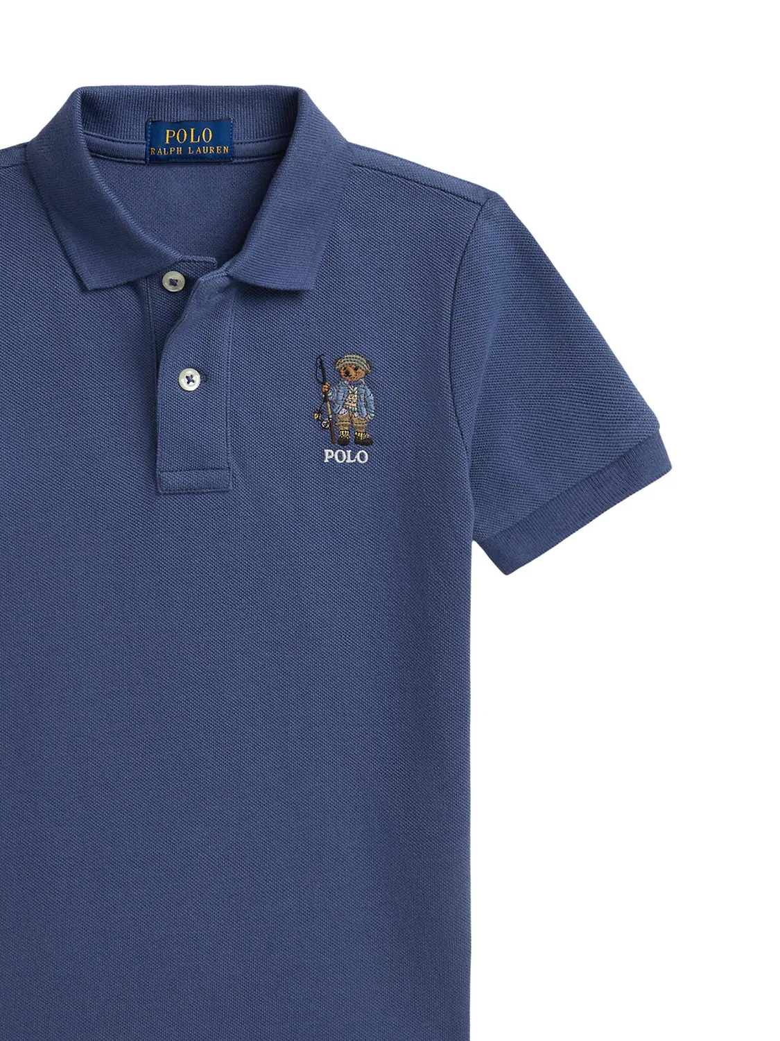 Поло стандартного кроя для мальчика Polo Ralph Lauren, темно-синий — фото 3