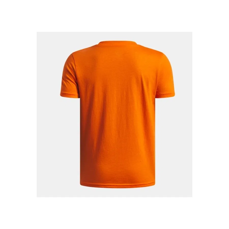 Детская футболка с коротким рукавом Hoops Triple Logo Under Armour, Белый — фото 2