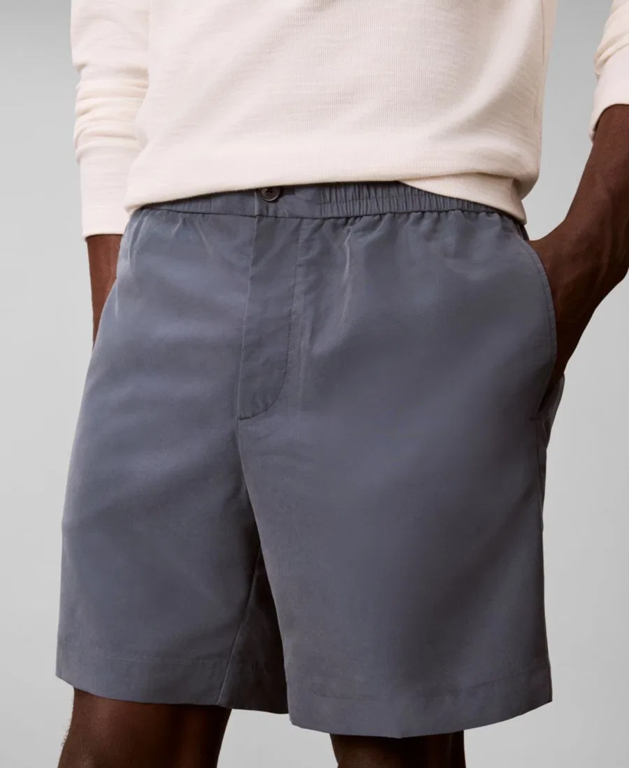 Мужские шорты с эластичным поясом straight fit Calvin Klein, Dark Slate — фото 4