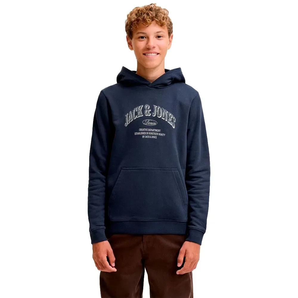 Детское худи с принтом Denver Logo Jack & jones, Blue