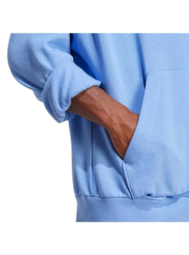 Мужское худи из флиса с капюшоном Adidas Essentials, Blue — фото 4